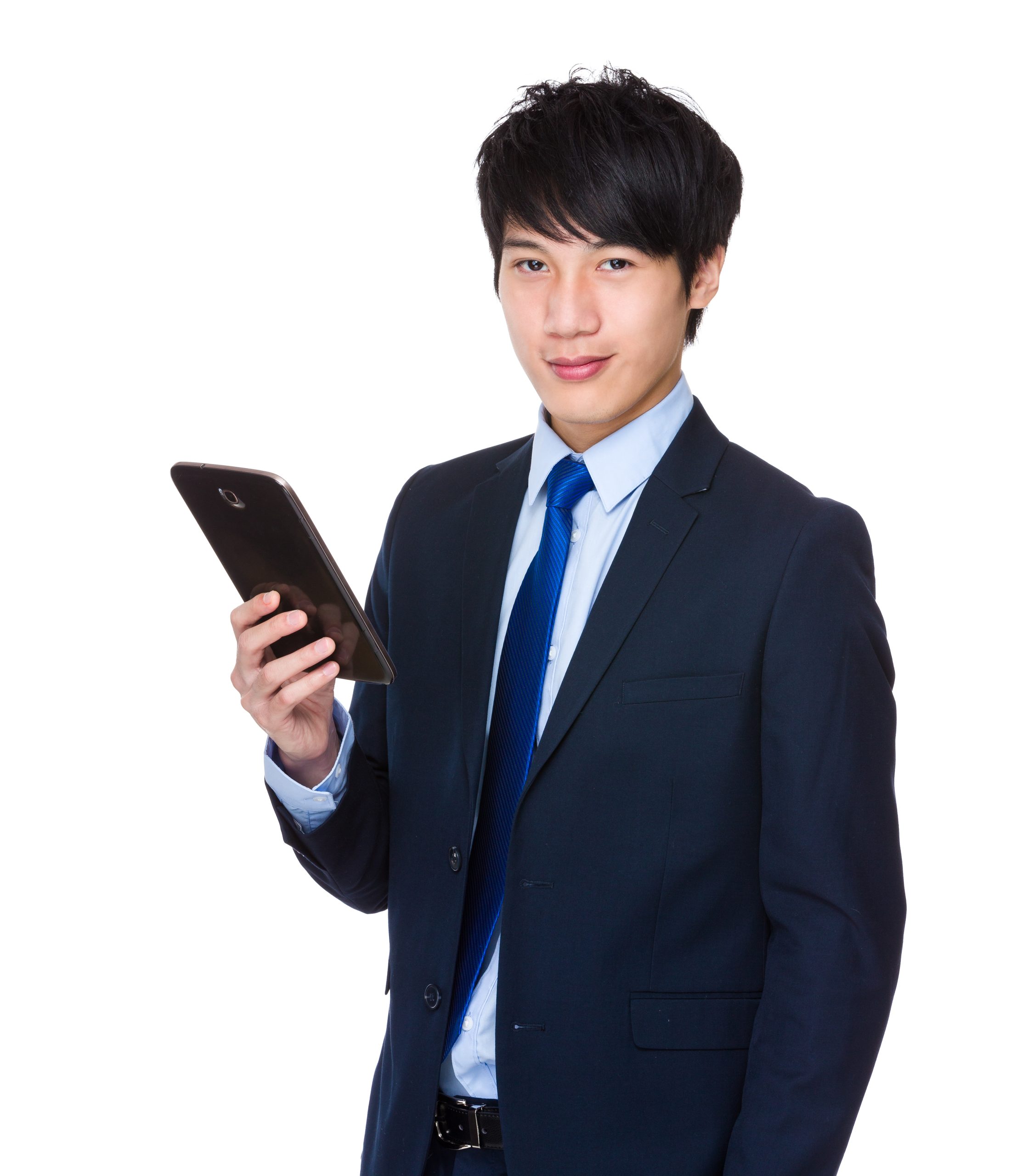 Businessman with tablet